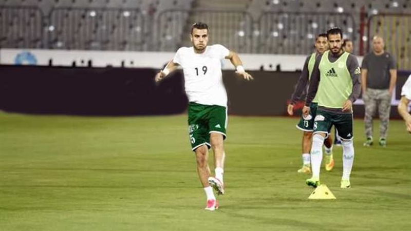 المصري يؤدي مرانه