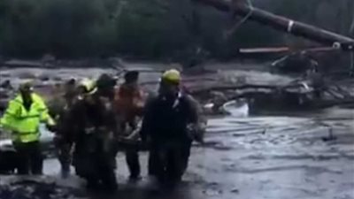 قتلى ومفقودون ودمار في فيضانات كاليفورنيا