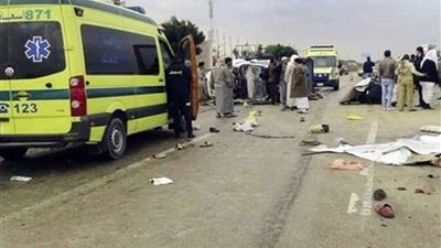 إصابة 9 أشخاص إثر حادث تصادم بالطريق الزراعي بالبحيرة