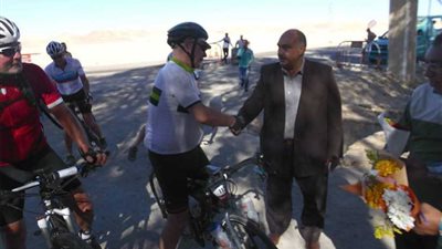 قنا تستقبل رحلة طواف إفريقيا بالدراجات الهوائية