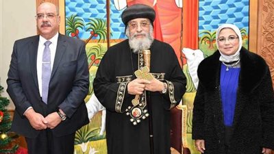 قداسة البابا يستقبل وفد الجهاز المركزي للمحاسبات