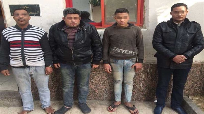 ضبط المتهمين بالتعدي