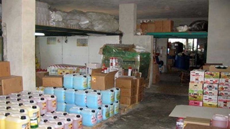 ضبط مصنع منظفات غير