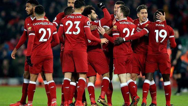 ليفربول تحتفل بهدف