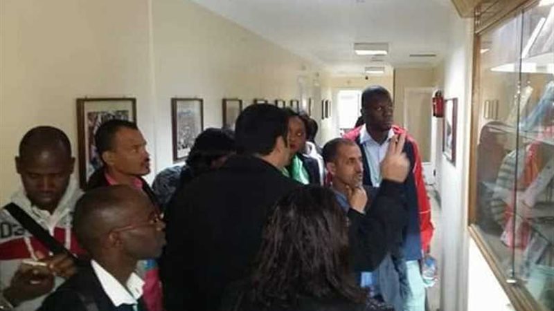 الأهرام تستقبل الإعلاميين