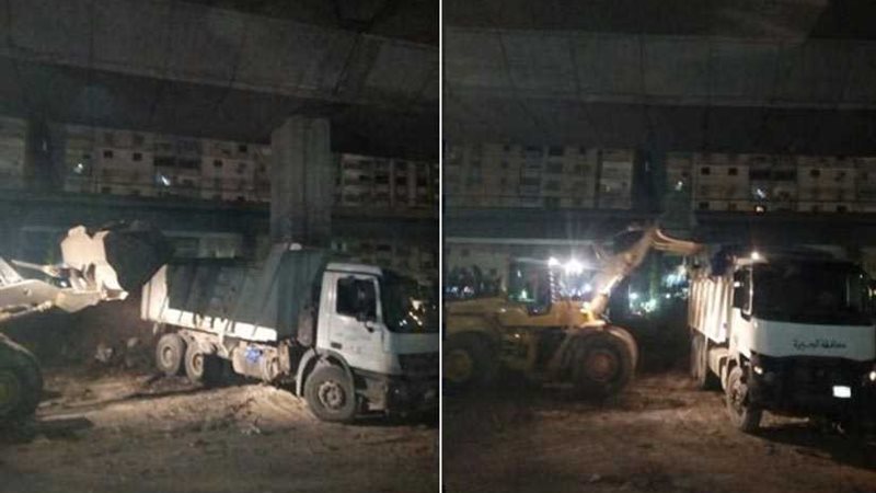 رفع 2400 طن مخلفات