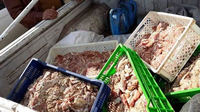 ضبط 85 كيلو دواجن