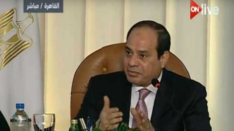 السيسي لمذيعة مؤتمر