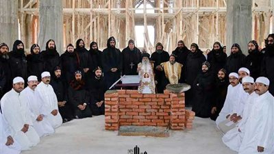 وضع حجر الأساس لكاتدرائية السيدة العذراء مريم والقديس مكاريوس السكندري‎