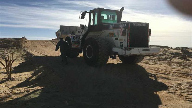 بدء تنفيذ أعمال الطريق