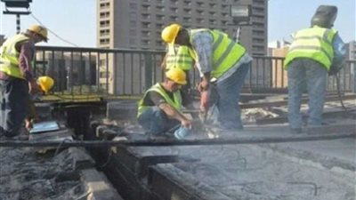 إغلاق جزئي لكوبري علي باشا بمنطقة أبو الريش لإجراء أعمال صيانة