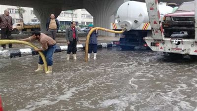 أمطار غزيرة تضرب البحيرة 