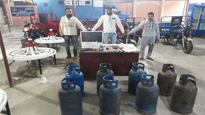 حبس عصابة أنابيب البوتاجاز بدمياط