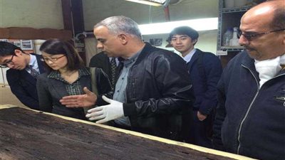 رئيس منظمة الجايكا في أوروبا تزور مشروع ترميم مركب خوفو الثانية