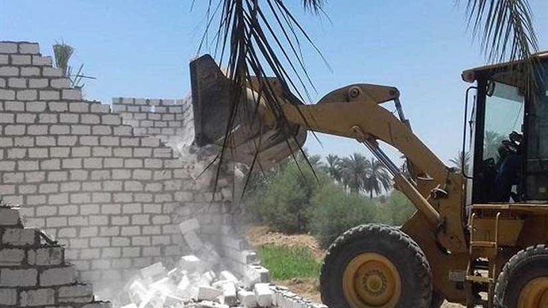 إزالة 10حالات تعدٍ