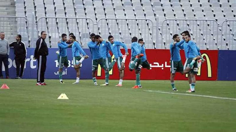 المصري يختتم تدريباته