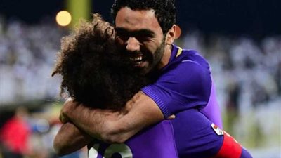 حسين الشحات يسجل هدفه الثانى مع العين أمام عجمان بالدورى الاماراتى