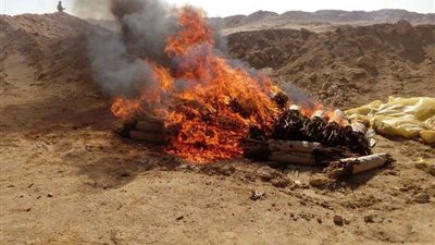 تدمير 16 وكرًا للإرهابيين و3 دراجات نارية و4 أفدنة مخدرات بسيناء