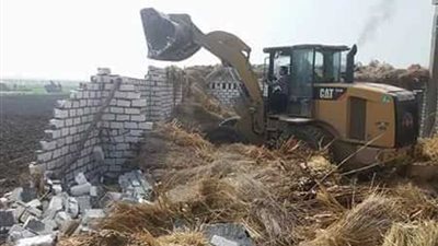 إزالة 17 حالة تعدٍ على الأراضي الزراعية بالدلنجات 