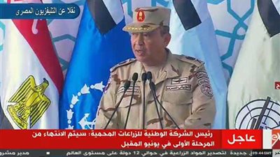 رئيس الوطنية للزراعات يقدم تذكارًا للسيسي (فيديو)