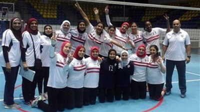 فريق سيدات الزمالك يهزم الطيران 3 – صفر في دوري الطائرة