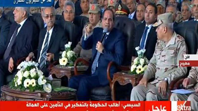 السيسي يطالب بالانتهاء