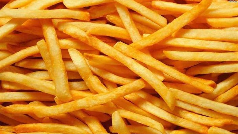 البطاطس المقلية تعالج