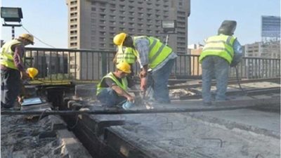 إغلاق جزئي لكوبري أكتوبر لإصلاح الفواصل