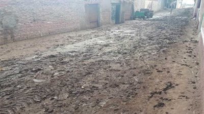الطقس السيء يحول شوارع القليوبية لبرك طينية