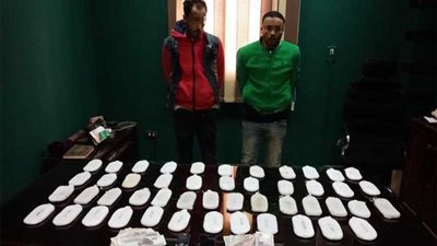 ضبط 48 طربة حشيش بحوزة مسجلين خطر بالمحلة