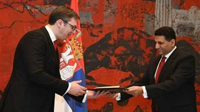 السفير المصري الجديد في بلجراد يقدم اوراق اعتماده
