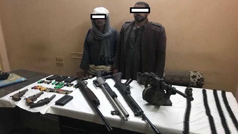 ضبط 7 قطع سلاح بحوزة