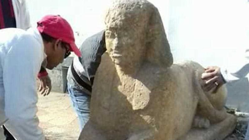 بدء ترميم تمثالي