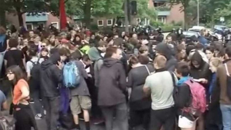 مظاهرة ألمانية حاشدة