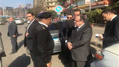 وزير الداخلية يتفقد الحالة المرورية بشارع جامعة الدول العربية 