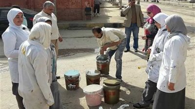 الخانكة تتجمل بيد طلابها (صور)