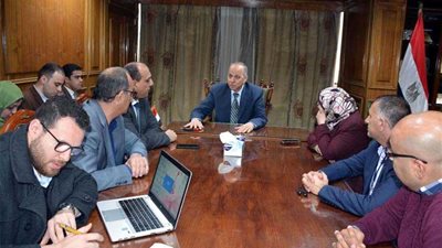 محافظ القليوبية يبحث مع نستلة ووتر تطوير طريق جمجرة الرئيسي