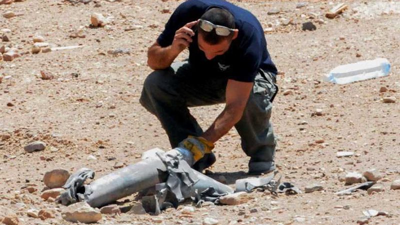 صاروخ من غزة سقط