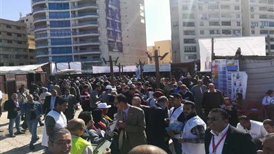بالصور توافد مهندسى الإسكندرية على مقر الانتخابات