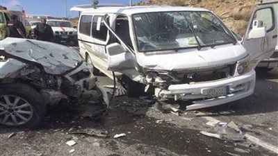 إصابة سائق و13 شخصا في حادث مروع بالسادات