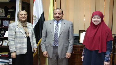 طالبة بني سويف تفوز بـ