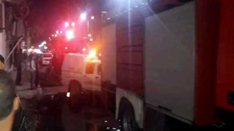 حريق بمستشفى التأمين