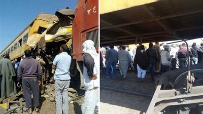 ارتفاع عدد ضحايا تصادم قطارين بالبحيرة لـ13 شخصا 