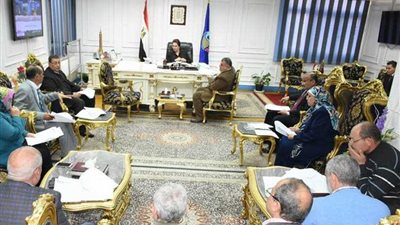 محافظ البحيرة تبحث مشكلات المستثمرين مع صندوق استصلاح الأراضي