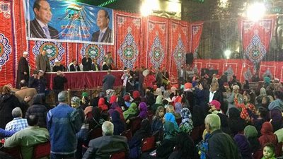 مؤتمر جماهيرى حاشد لدعم الرئيس السيسى بالسيدة زينب