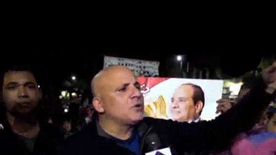 مسيرة شعبية لأهالي شبرا مصر لدعم السيسي 