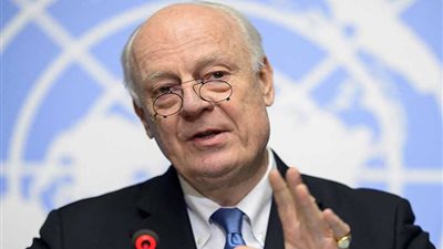 دى ميستورا: اتصالات جادة لوقف القصف بالغوطة