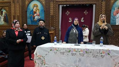 بني سويف.. دعوة للحشد في الانتخابات داخل كنيسة العذراء