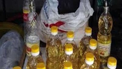 ضبط زيت مدعم وشيبسي مجهول المصدر