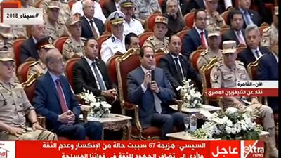 السيسي للمصريين: اصحوا وانبتهوا اذا كنتم خايفين على بلدكم بجد (فيديو)